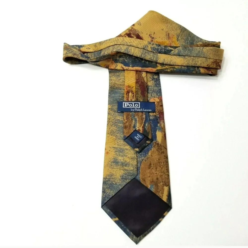 Vintage Polo Ralph Lauren Equestrian Derby Silk Tie
